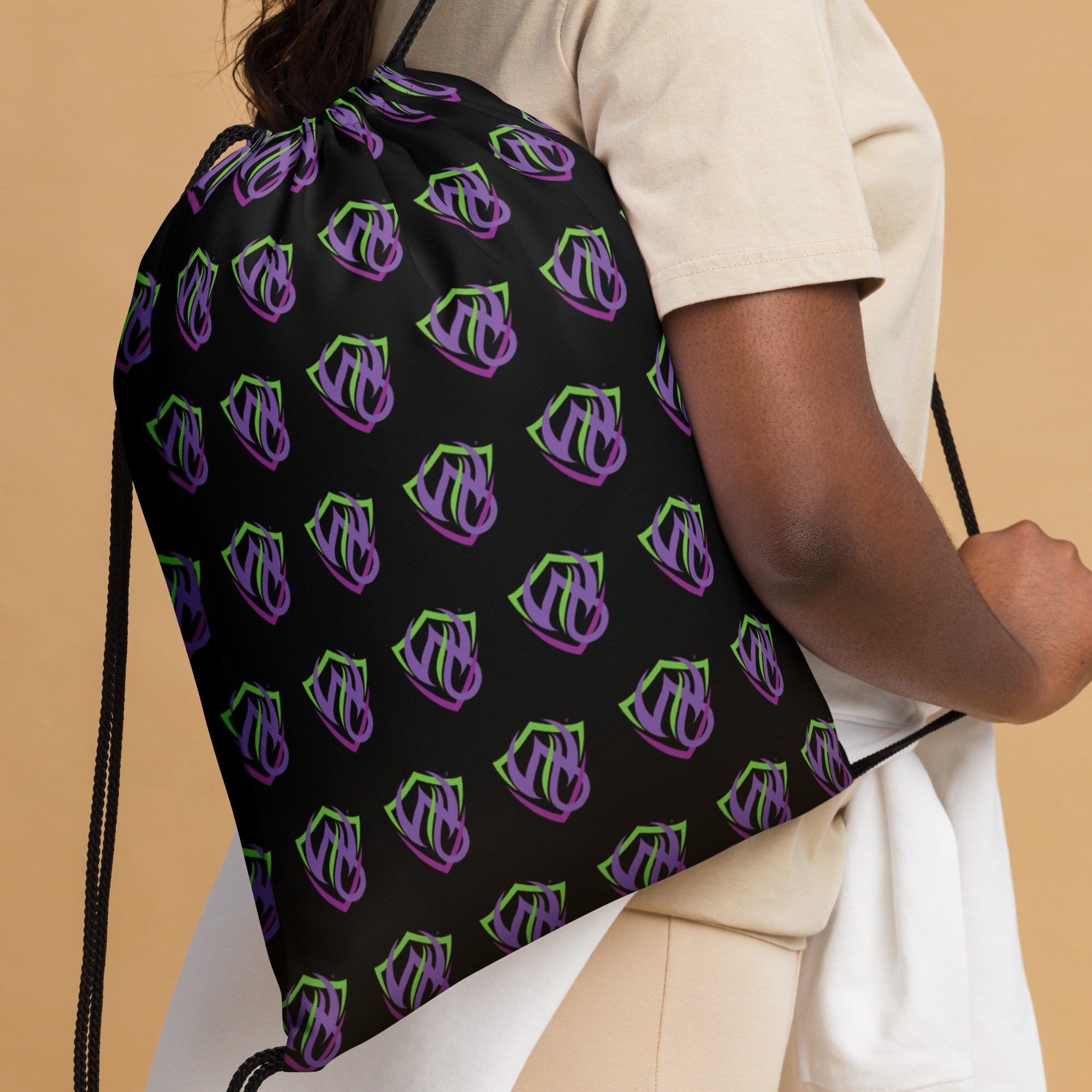 Wicked6 Drawstring Bag (Logo) - Image 4