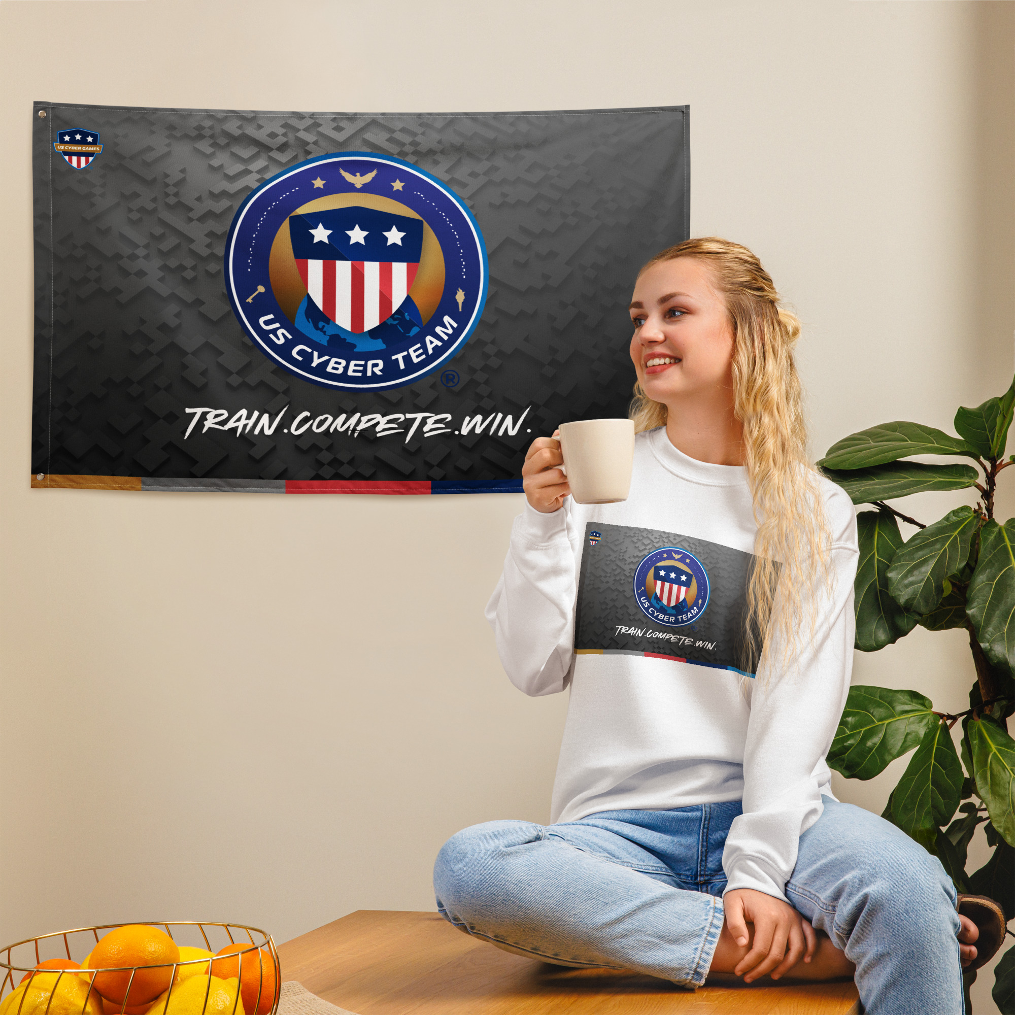 US Cyber Team Flag - Image 6