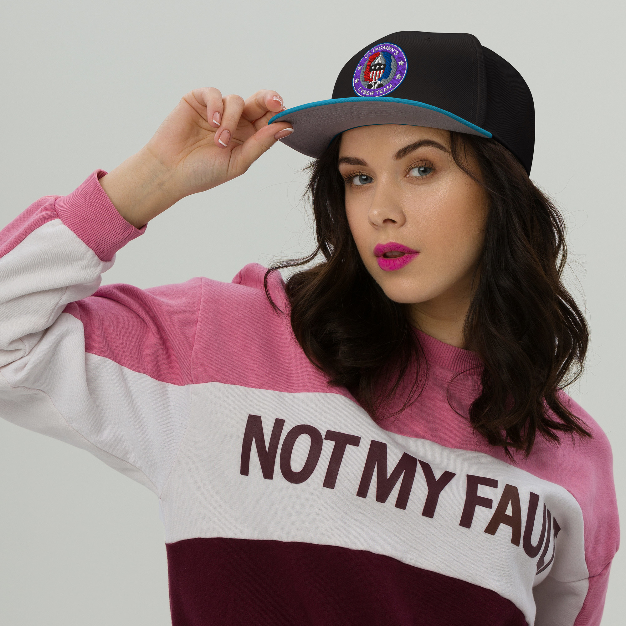 US Cyber Women's Team Snapback Hat - Image 4