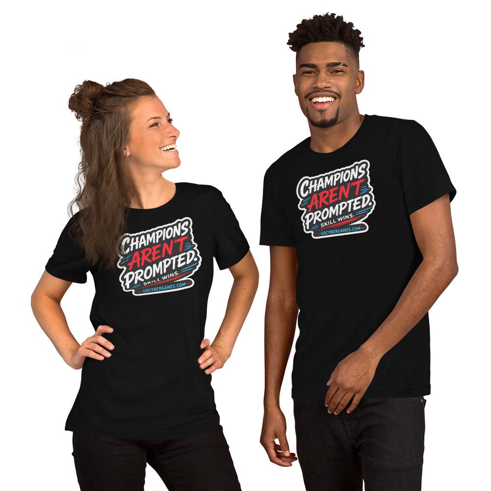 Champions Aren't Prompted - Unisex t-shirt