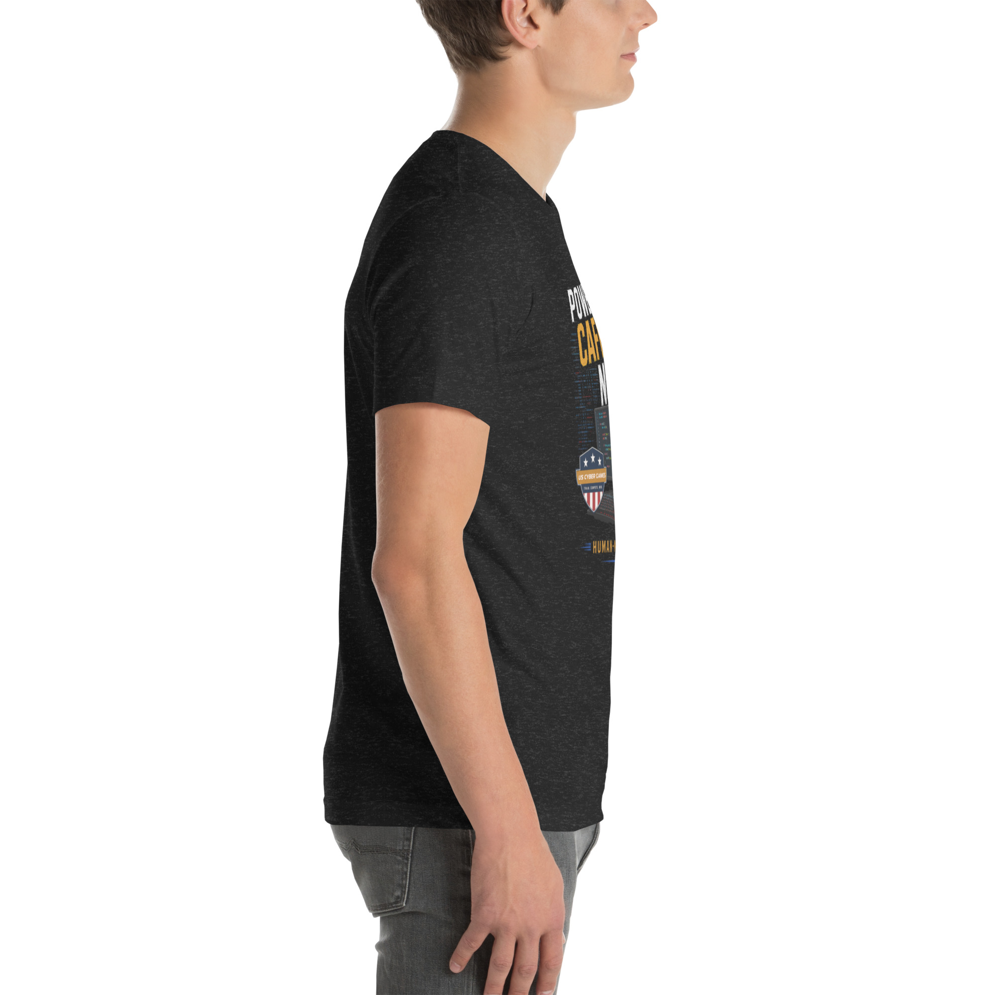 Powered by Caffeine- Unisex t-shirt - Image 46