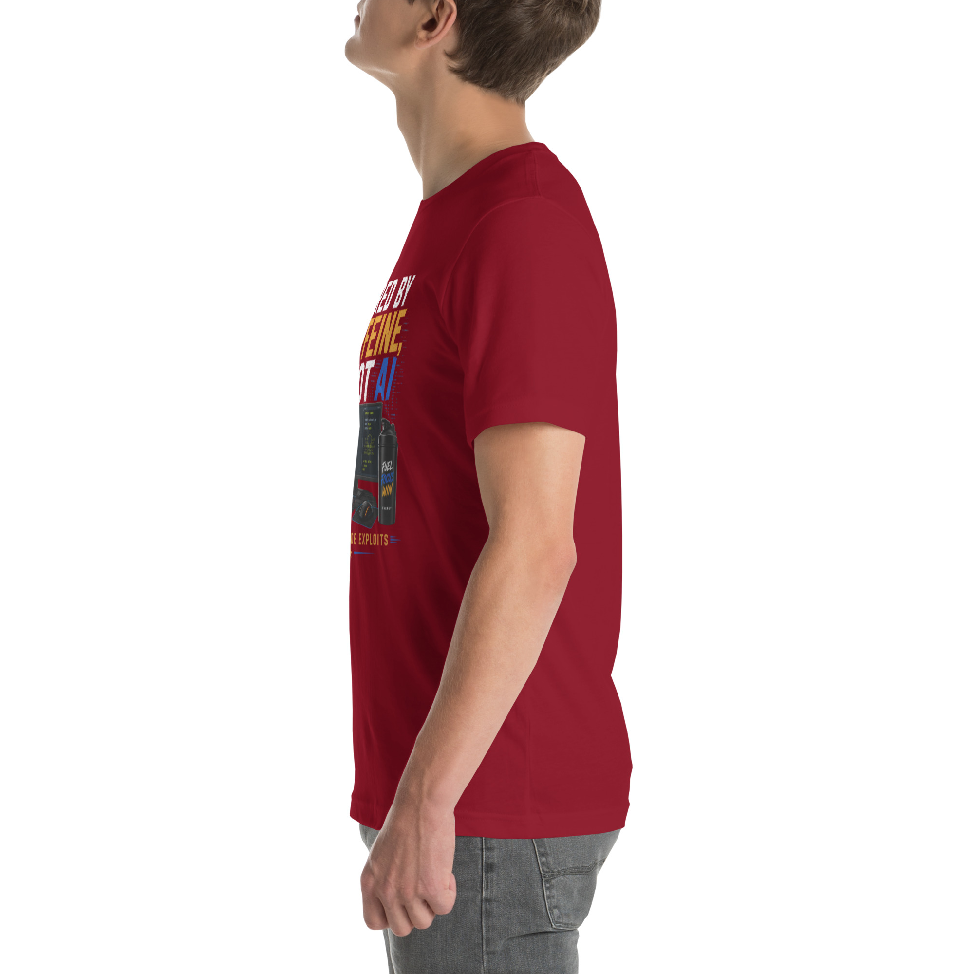 Powered by Caffeine- Unisex t-shirt - Image 61