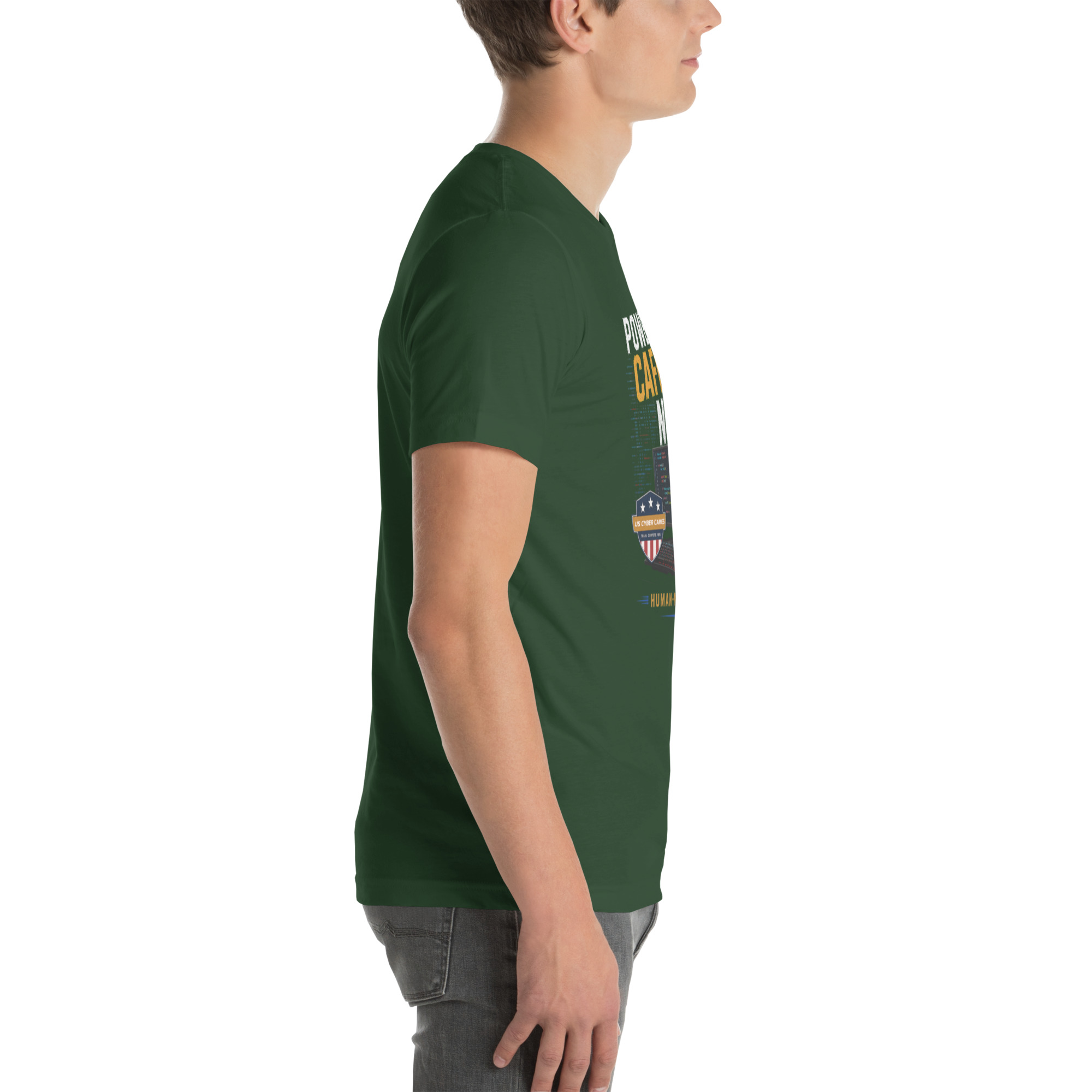 Powered by Caffeine- Unisex t-shirt - Image 75