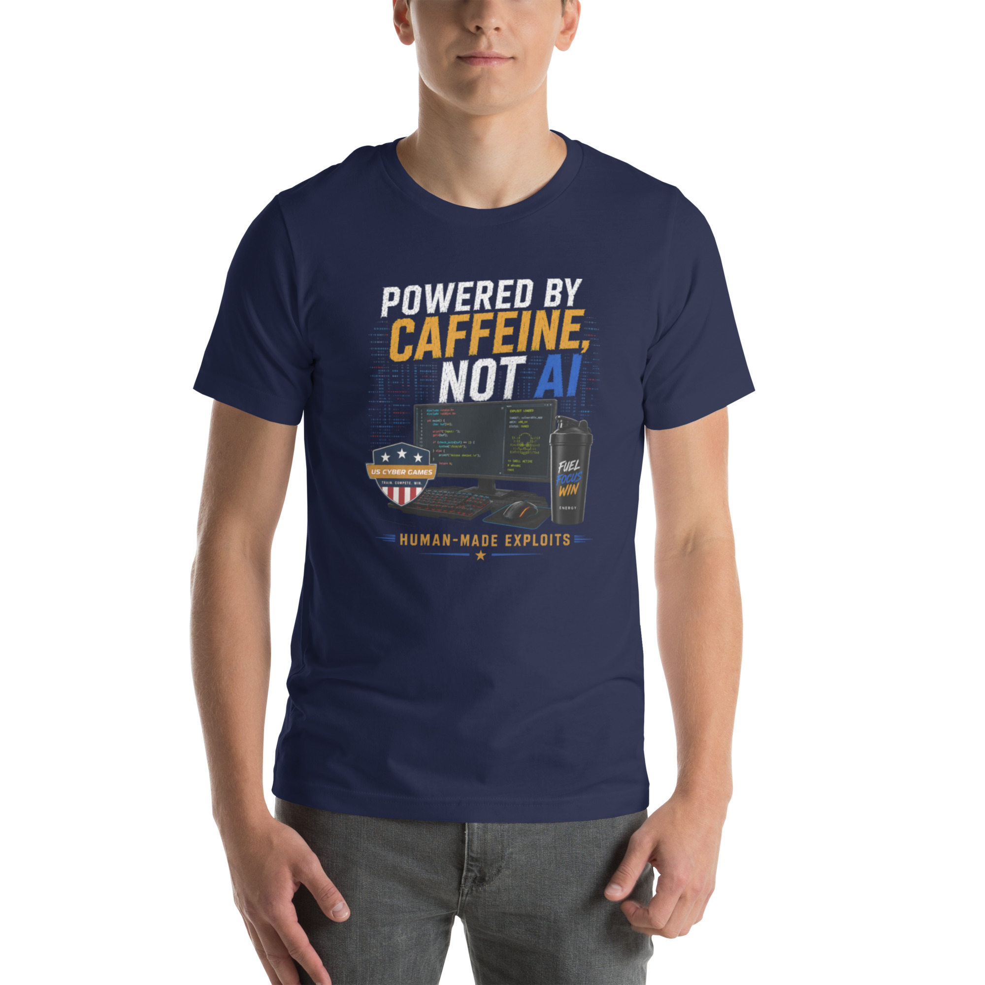 Powered by Caffeine- Unisex t-shirt - Image 53