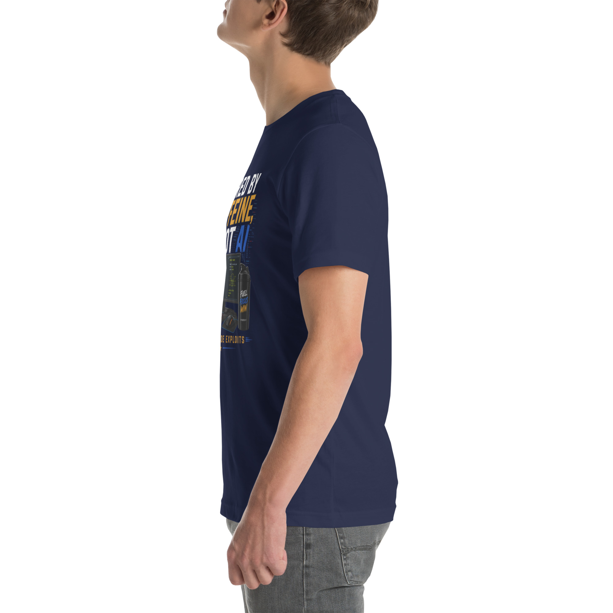 Powered by Caffeine- Unisex t-shirt - Image 55