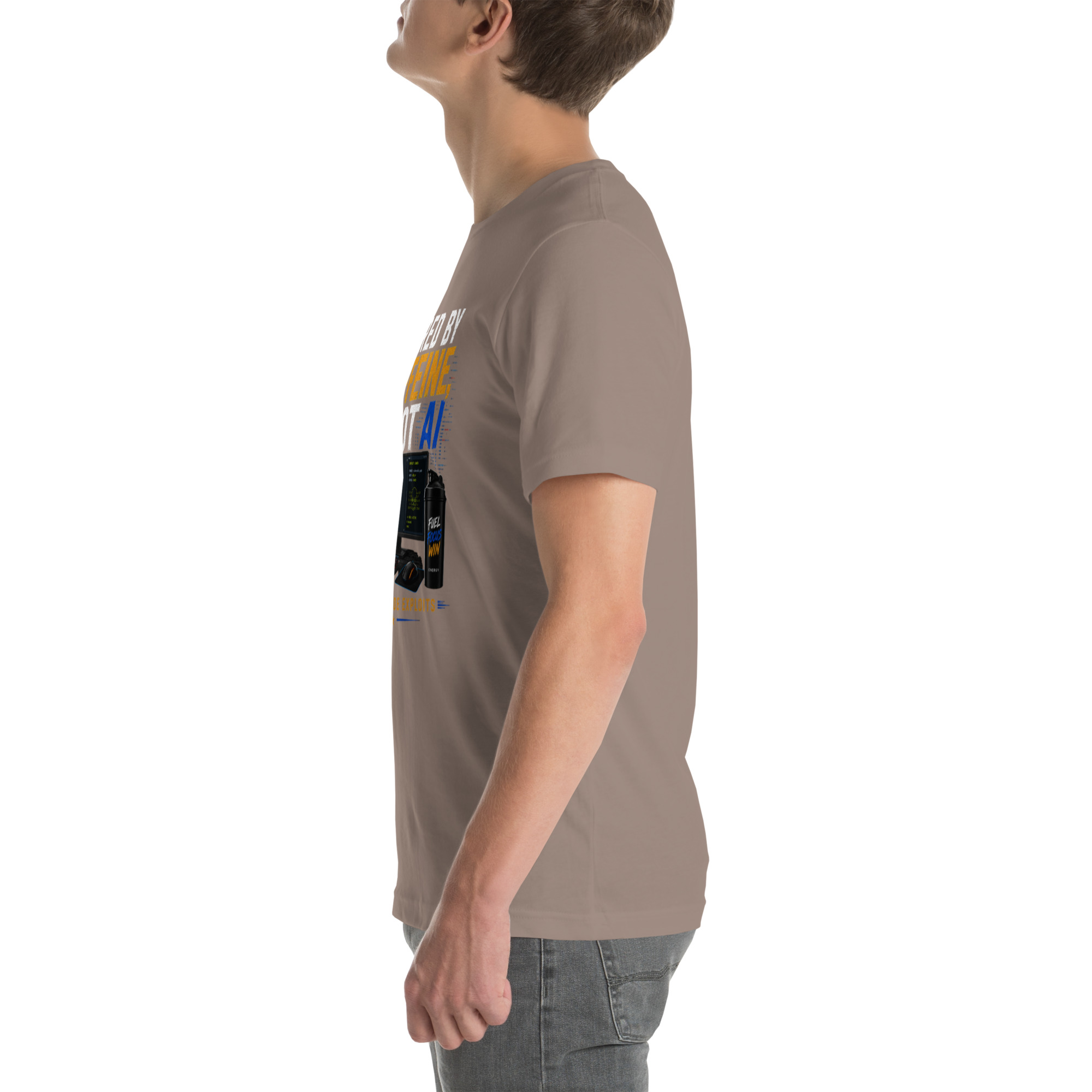 Powered by Caffeine- Unisex t-shirt - Image 85